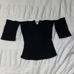 Vestique black off the shoulder top
